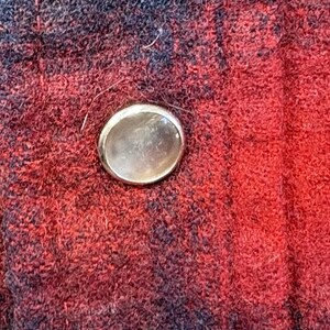 Vintage Pendleton Shadow Plaid Flannel Size M Short Sleeve Wool Board Shirt image 9