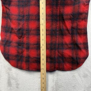 Vintage Pendleton Shadow Plaid Flannel Size M Short Sleeve Wool Board Shirt image 6