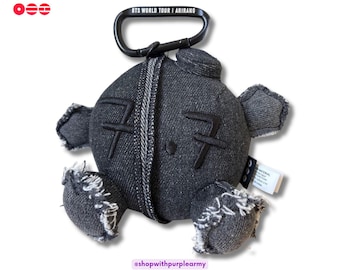 Arirang Army Bomb Plush Keyring | Carabiner Plush Denim Keychain