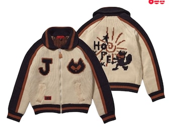 Kurtka koncertowa Hope on the Stage | Kardigan Jhope | Oficjalne gadżety BTS J-Hope | Strój Hobi World Kpop | Prezent dla ARMY | Hope On The Street