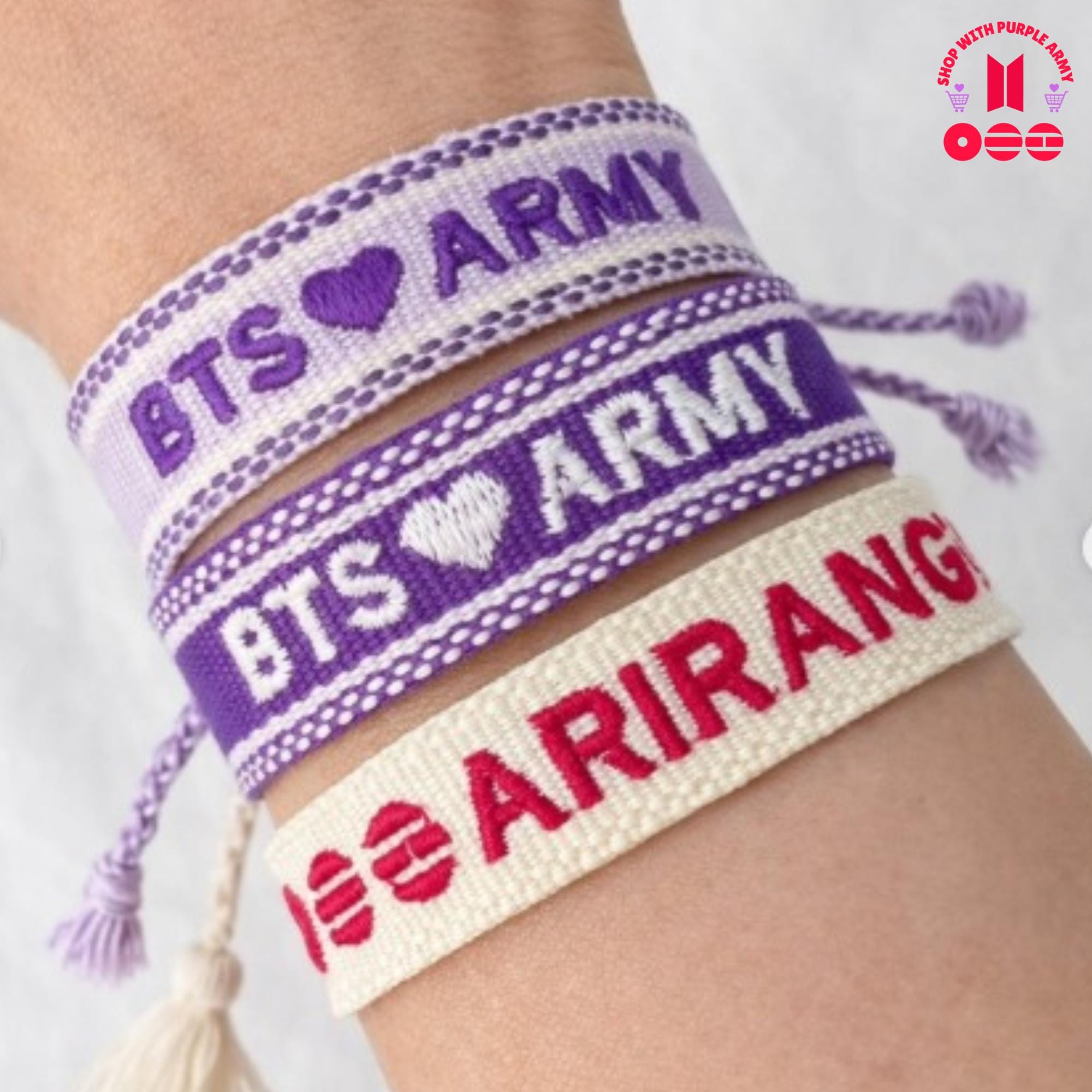 Bts army friendship bracelet - Etsy 日本