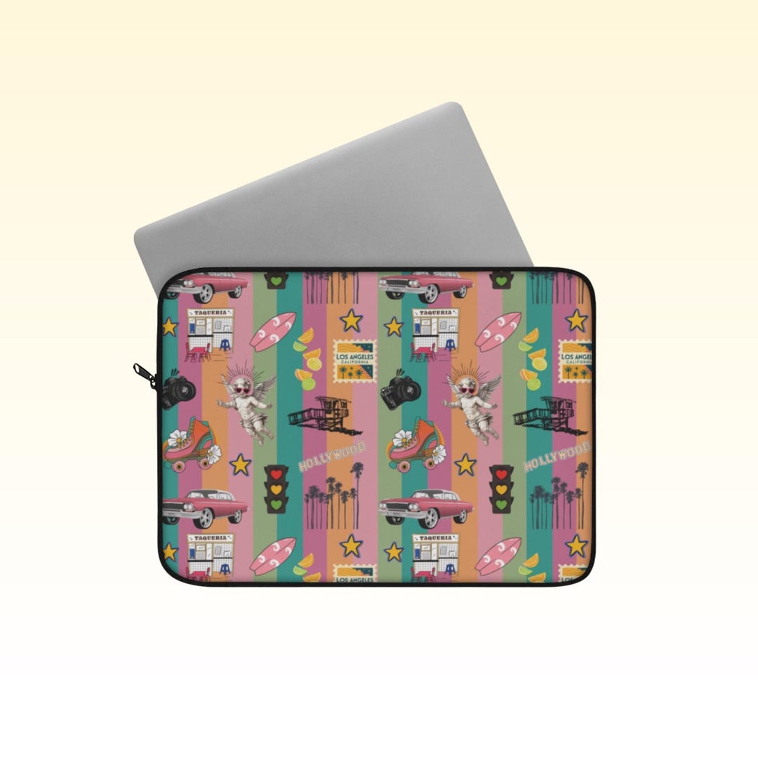 Computer Sticker Sleeves Los Angeles Sticker Design Laptop Sleeve | MacBook Sleeve 12 13 15 Inch ...