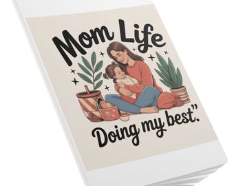 Mom Life Journal | Softcover Notebook, Floral MOM Design