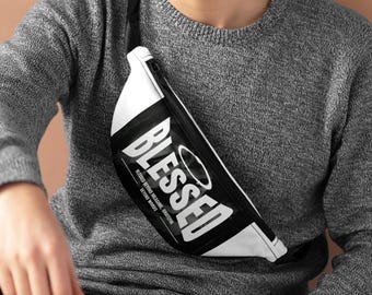 Riñonera Blessed Halo / Bolso de cintura con estampado Faith