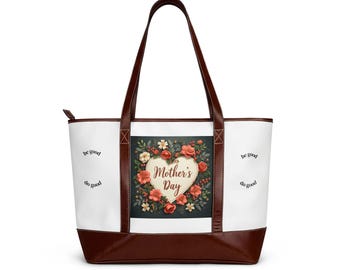 Muttertag Floral Herz Handtasche | Floral Tote, Vintage Rose Design