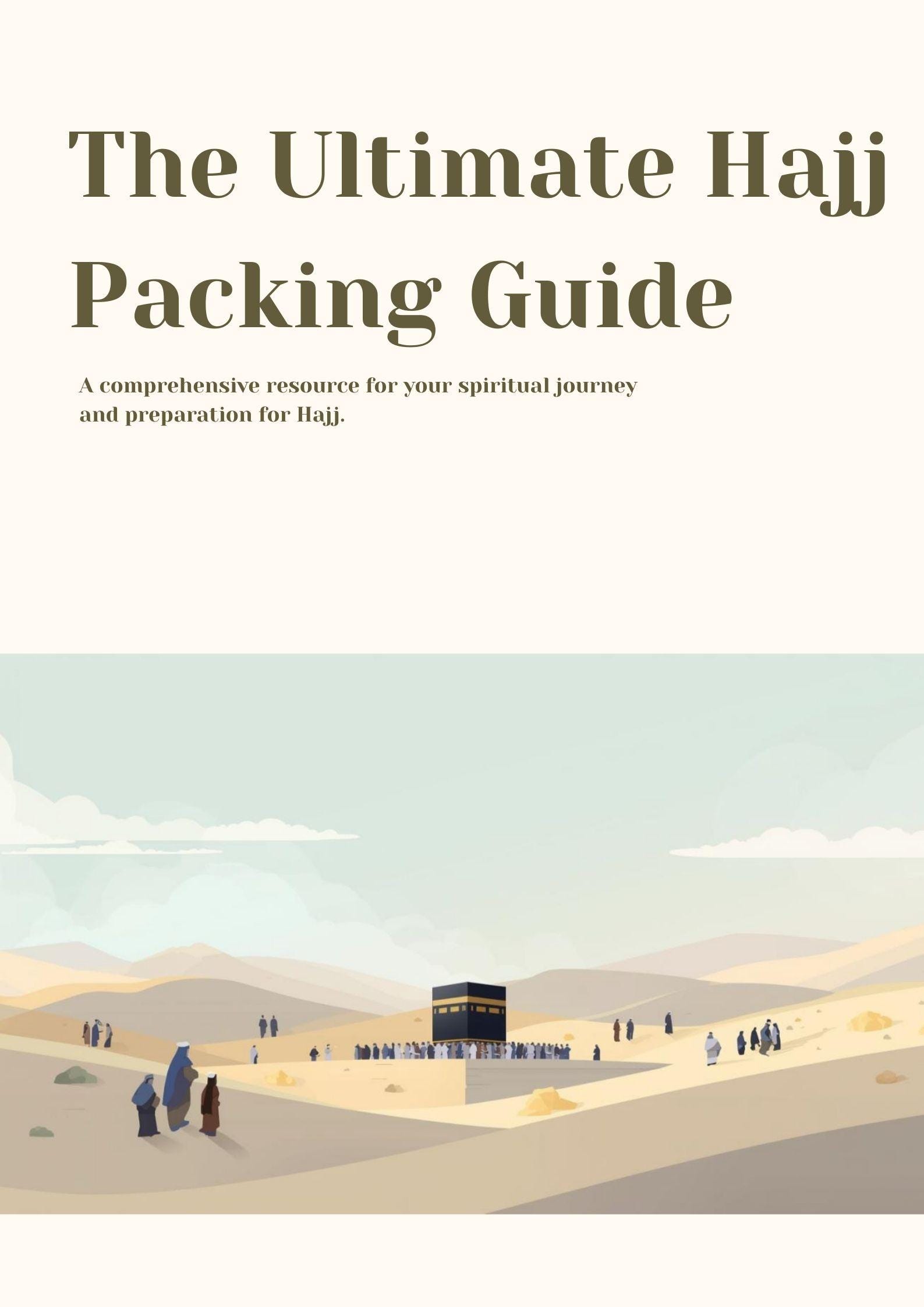 Hajj 2026 Packing Guide & Checklist | 5-day Ritual Roadmap (digital ...