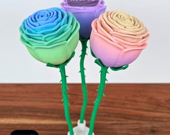 Rose Multiparts(set of 3) with Holder