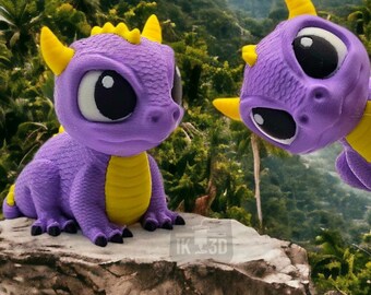 Iconic Baby Dragon 3D Printed Figurine - Whimsical Fantasy Decor & Gift