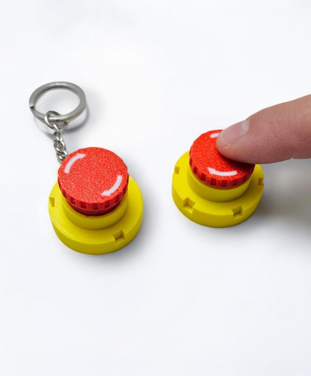 Tactile Fidget Clicker Keychain, Red Button Stress Relief Toy - Etsy UK