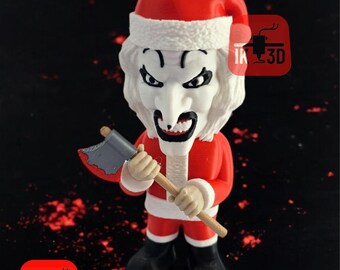 Art The Clown Santa Claus Terrifier Miniature - Dark Christmas Horror Gift