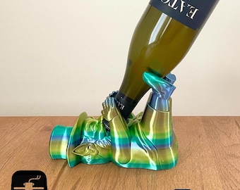 3D Printed Leprechaun Wine & Spirits Bottle Holder | St Patrick's Day Decor
