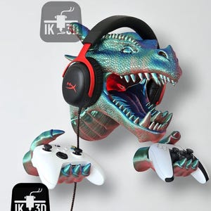 Dragon Head-wandhouder voor controllers en headsets