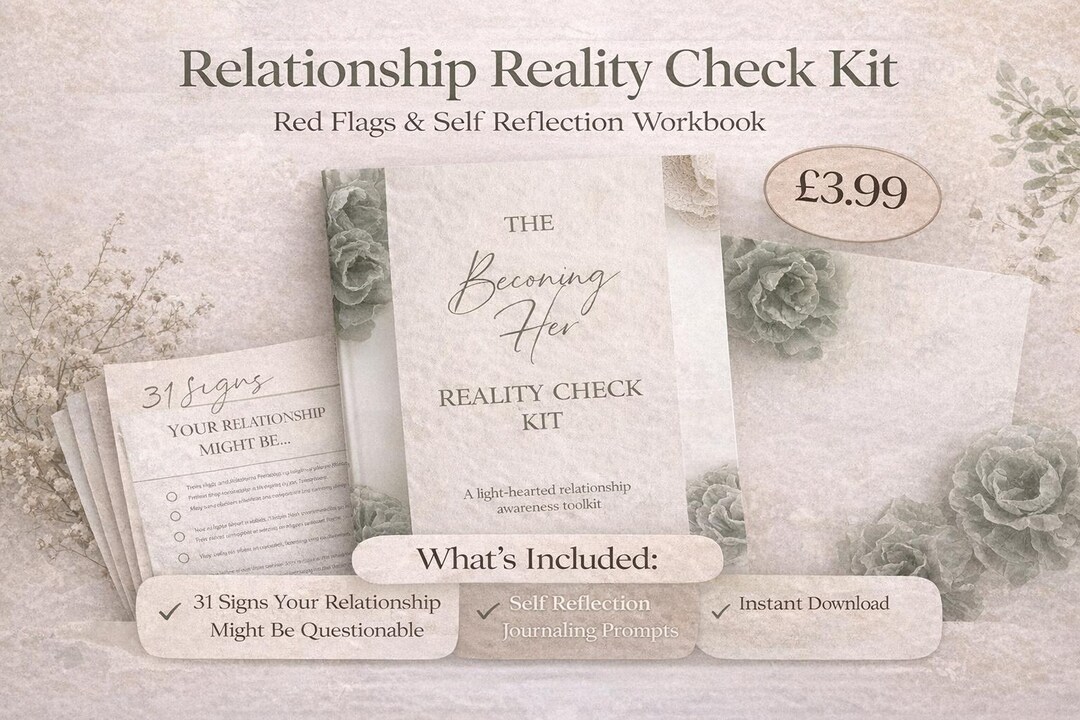 Relationship Reality Check Kit | Red Flags Checklist | Self Reflection ...