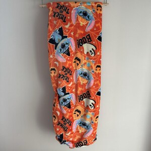 Nowy Lilo i Stich Disney Pomarańczowy koc na Halloween Boo Stitch Tricks Ghost zdjęcie 2