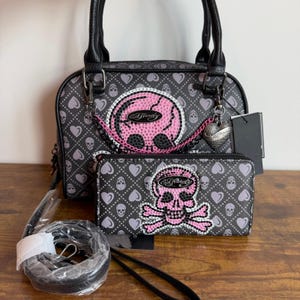 希少・Y2K⭐️ Ed Hardy エドハーディー ボストンバッグ スタッズ Ed