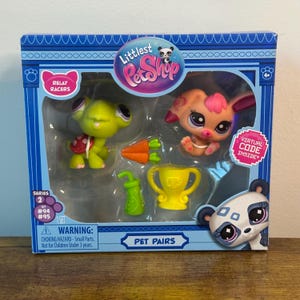 Littlest Pet Shop LPS Nuevo en caja NIB 94 95 Parejas de mascotas Conejo Tortuga Corredores 2025