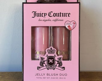 Neues versiegeltes Juicy Couture Jelly Blush Duo Set in voller Größe - Limitierte Edition