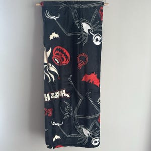 Nueva manta de Disney Pesadilla antes de Navidad para Halloween, negra y roja, Jack Zero 2025 imagen 3