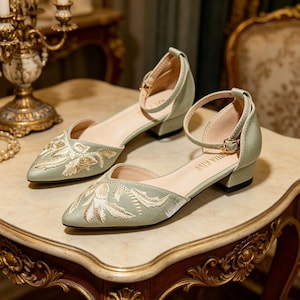 Beige Low Heels - Etsy