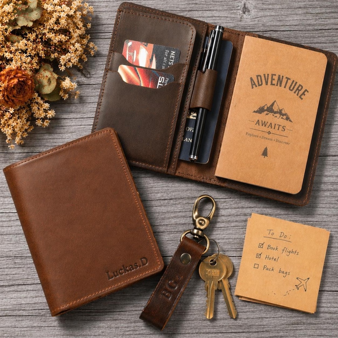 Personalized Leather Field Notes Cover – Travel Gift for Writers ...