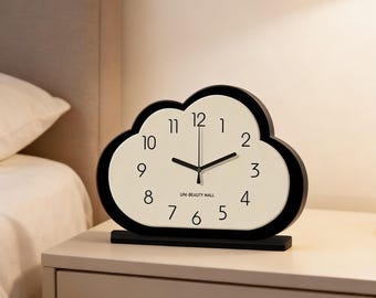 Cloud Shaped Table Clock - Modern Silent Quartz Clock