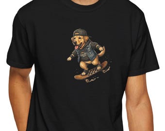 T-shirt teddybeer skateboarden | T-shirt met skatebeer, retro streetwear