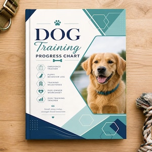 Puppy Training Journal, Dog Obedience Progress Tracker, Behavior Checklist (Digital Download)