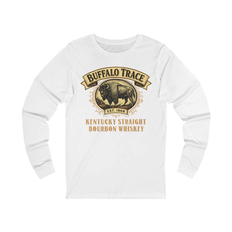 Buffalo Trace Kentucky Straight Bourbon Whiskey Long Sleeve Tee Est. 1868 image 2