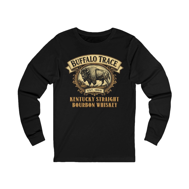 Buffalo Trace Kentucky Straight Bourbon Whiskey Long Sleeve Tee Est. 1868 image 1