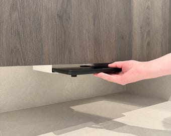 Soporte para báscula de baño: se puede montar en la pared o debajo del mueble, ahorra espacio en el baño.