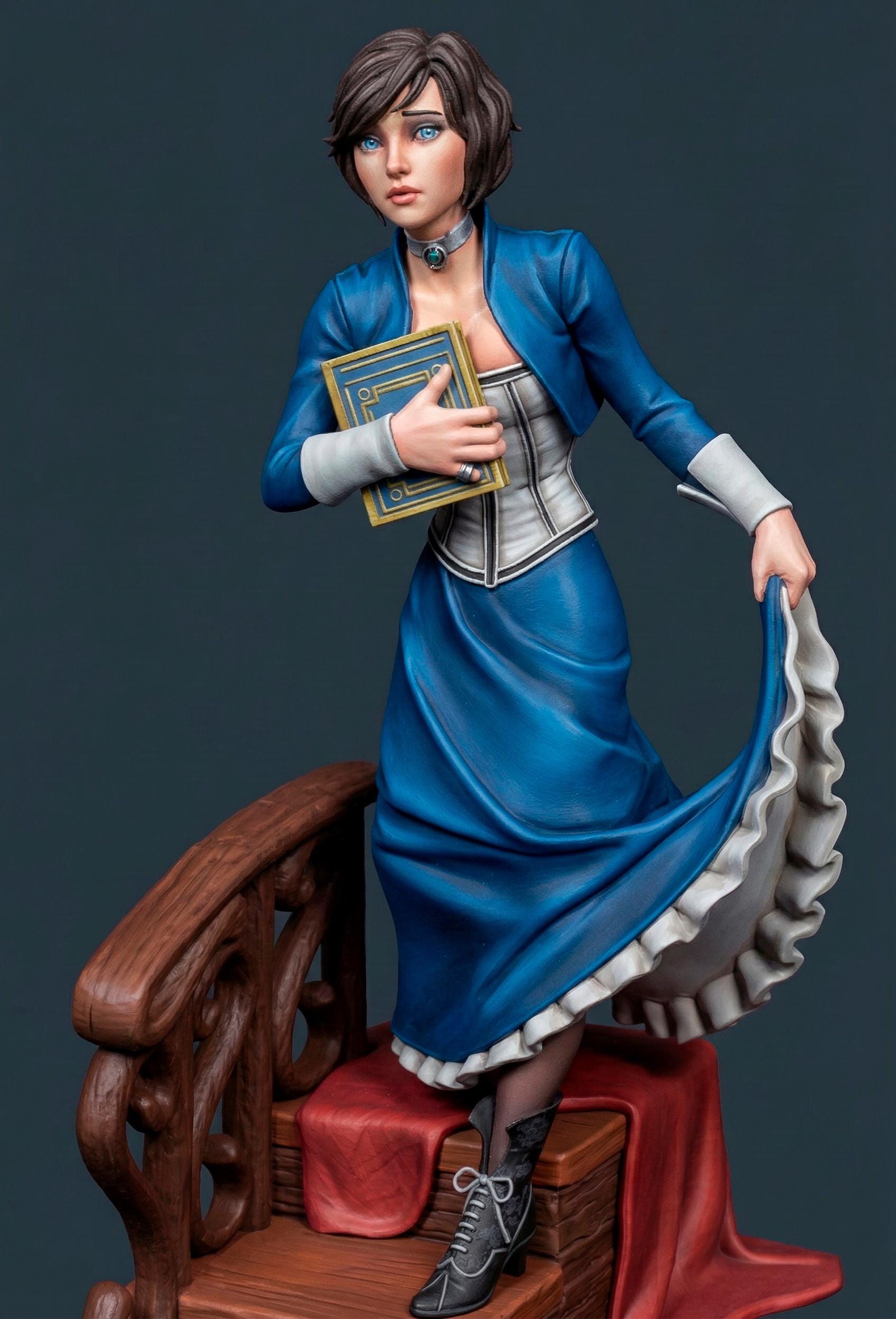 bioshock infinite elizabeth blue dress Infinite outfit from Bioshock video game trilogy Halloween costume Eli –  Cosplayrr main image 0