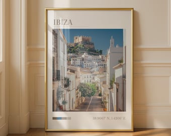 Ibiza Landscape Travel Euro Summer Wall Art Print