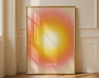 Sunlight Gradient Poster Art Print