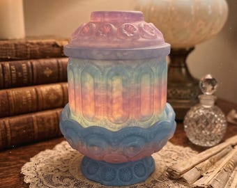 3D Printed Moon Star Fairy Lamp Replica | Vintage Style Nightlight, Romantasy Decor (7" tall)