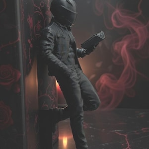 Dark Romance Biker Shelf Sitter | Booktok Decor, Spicy Reader Figure (5.75" Tall) image 1