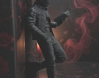 Dark Romance Biker Shelf Sitter | Booktok Decor, Spicy Reader Figure (5.75" Tall)