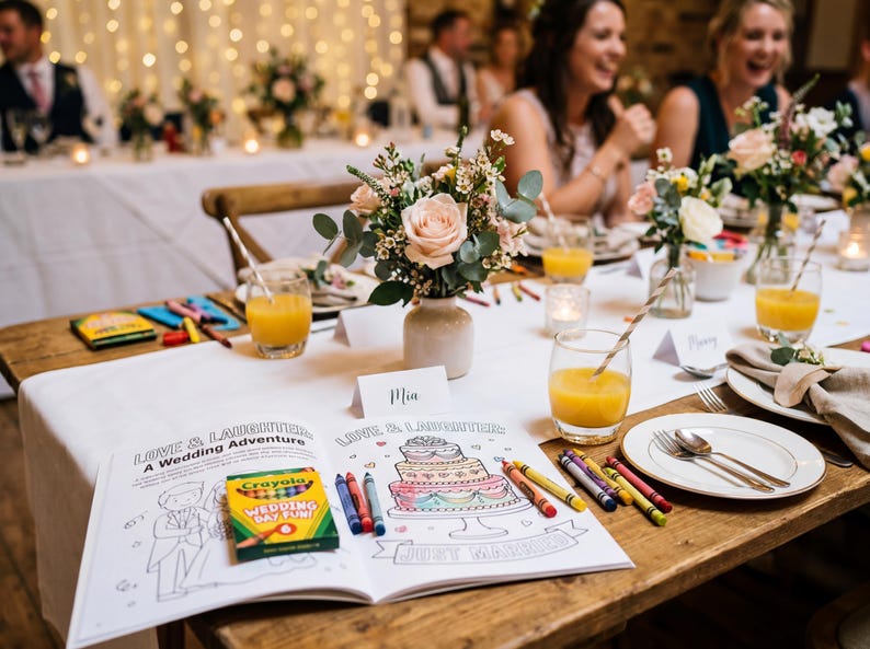 Kids Wedding Activity Book Printable, Wedding Coloring Pages for ...