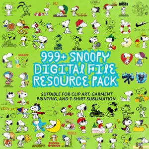 1000 Snoopy Dog PNG, cartoon dog bundle, puppy PNG, vintage dog clipart, cartoon style, funny dog, digital download, sublimation design