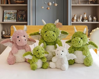 Peluche drago morbido: cuscino imbottito kawaii per decorare la cameretta dei bambini