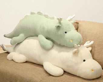 Grande peluche drago Kawaii Dinosauro Cuscino Gigante Animale Imbottito Morbido Cuscino Regalo per Decorazione della Cameretta dei Bambini
