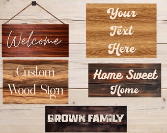 Custom Wood Sign, Home Décor Sign, Housewarming Gift, Custom Text Sign, Personalized Quote Wooden Plaque, Livingroom, Nursery Room Décor