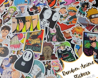 Willekeurig geassorteerde anime-stickers, 100-delige thema-anime waterdichte vinylstickers voor waterfles, laptop, telefoonhoes, vinyl anime sticker, cadeau