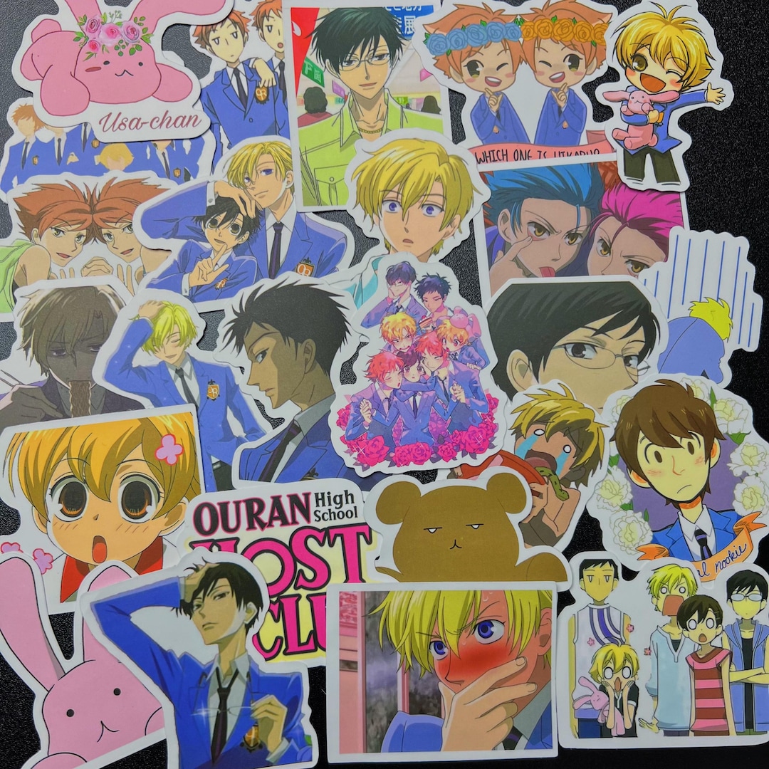 Anime Host Club Sticker, 1-50 Pc Assorted Anime Waterproof Vinyl ...