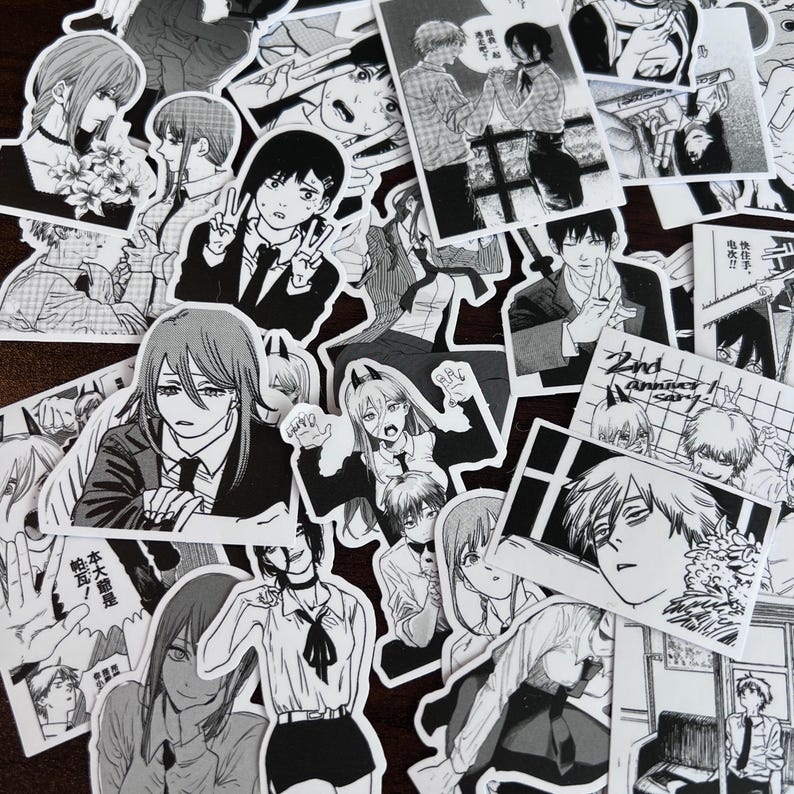 Anime R Sticker Anime Manga Sticker Pack, 65pc Assorted Anime Manga Waterproof Vinyl ...