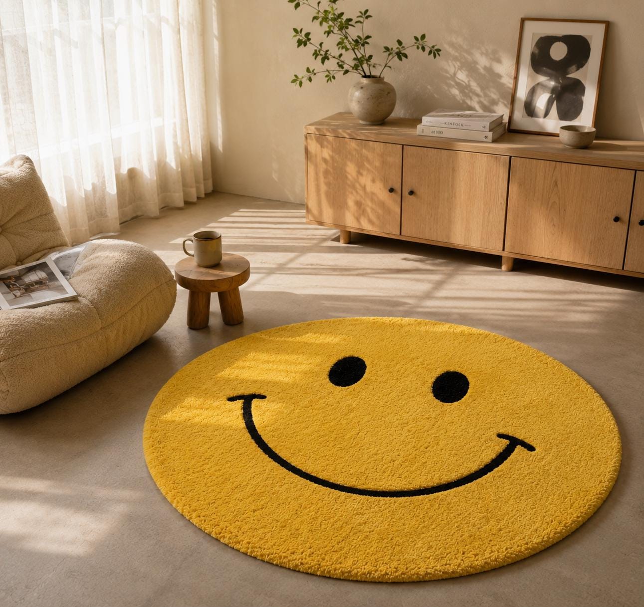 Smiley face carpets - Etsy 日本