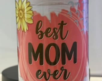 Vaso térmico personalizado para mamá, taza de viaje aislada de acero inoxidable de 20 oz.