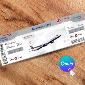 British Airways Tickets - Etsy