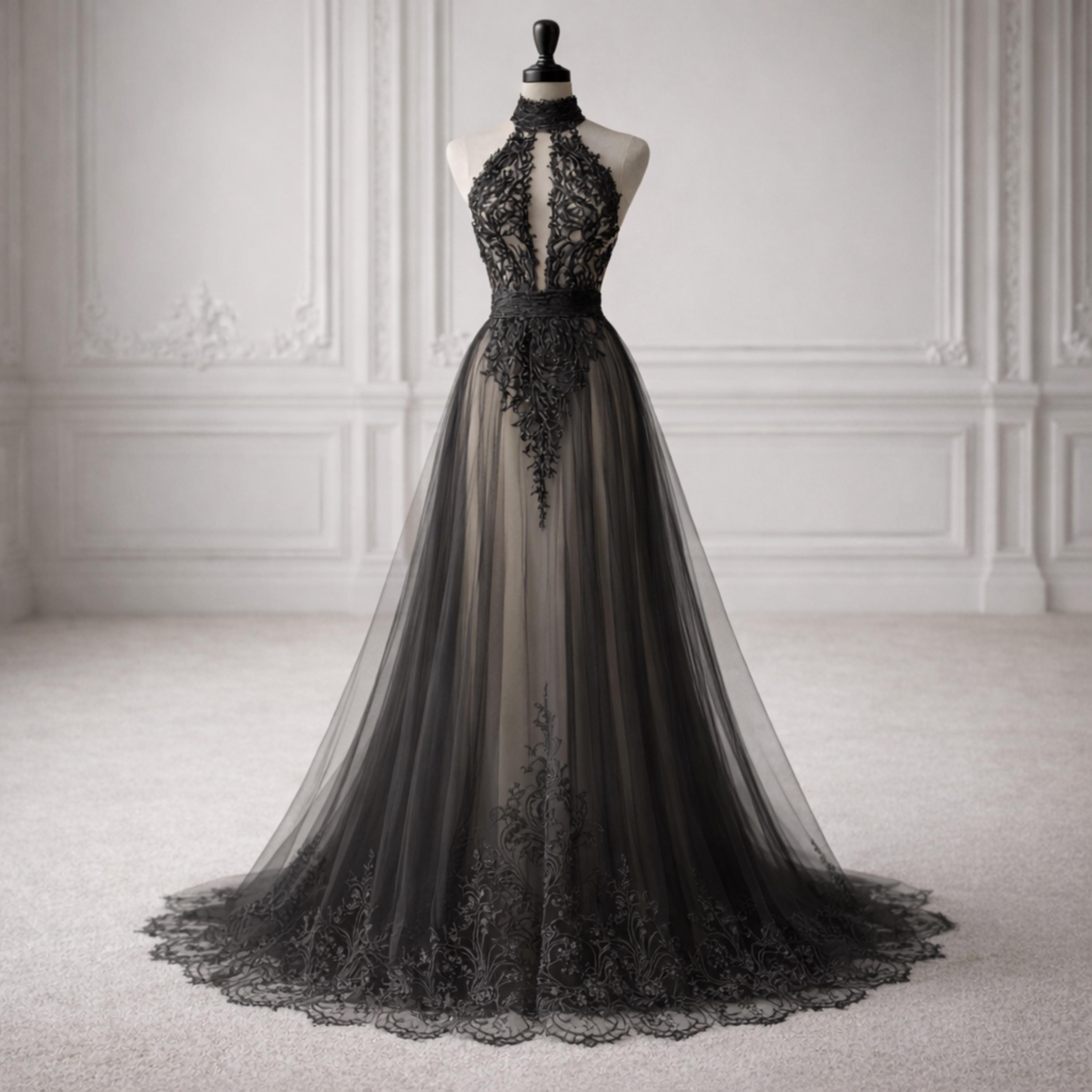 Gothic Evening Gown - Etsy