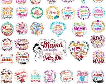 Día de las Madres Españolas Svg, Dia De Las Madres Svg, Feliz Dia De Las Madres, Mom Life Svg, Diseño de camisa de mamá latina, Mamá Cita Cortar Archivo Digital