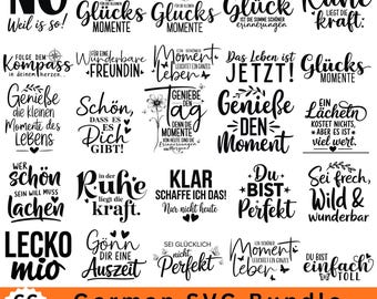 Citas alemanas SVG, eslóganes SVG, 66 diseños, frases divertidas para Cricut, tipografía SVG para camisetas y bolsos, descarga instantánea, frases alemanas SVG